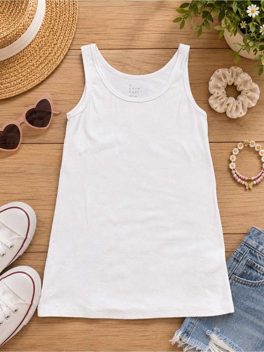 A New Day Women’s White Super Soft Tank Top